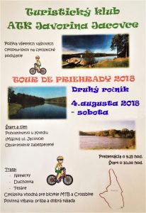 Plagát podujatia Tour de Priehrady 2018