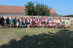 Spoločná fotografia účastníkov podujatia Tour de priehrady 2018
